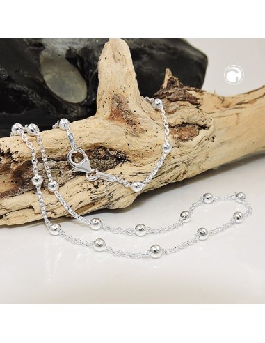 Halsband Kedja With 29 Balls Silver 925
