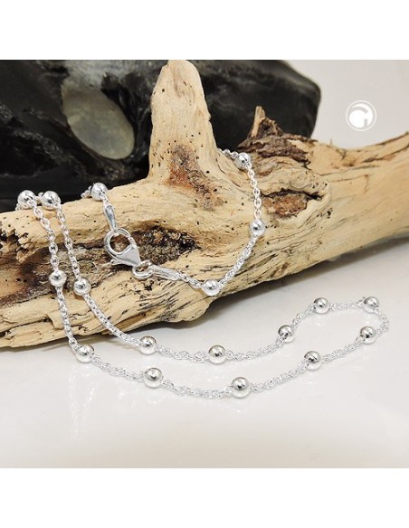 Halsband Kedja With 29 Balls Silver 925