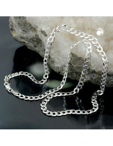Halsband Open Curb Kedja Silver 925