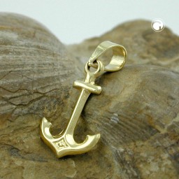 pendant anchor 9k gold