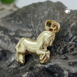 pendant horse 8k gold