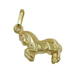 pendant horse 8k gold