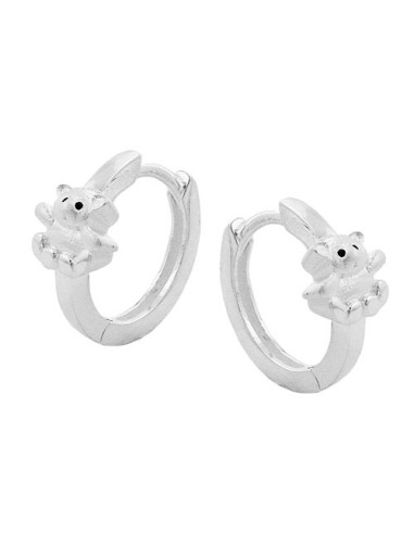Hinged Hoops Little Bear Silver 925