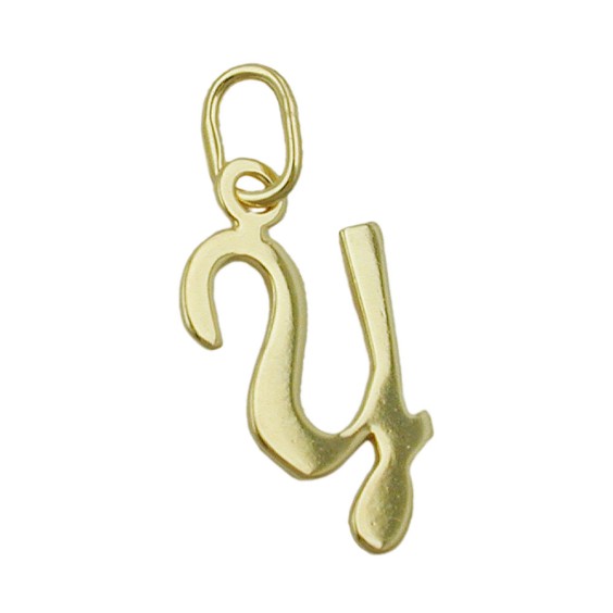 pendant letter y 8k gold