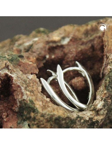 Hoop Örhänge Pointed-Oval Silver 925