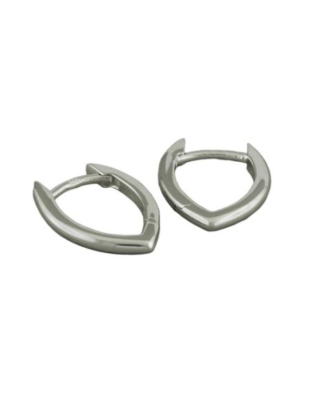 Hoop Örhänge Pointed-Oval Silver 925