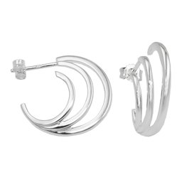 Hoop Örhänge Shiny Silver 925
