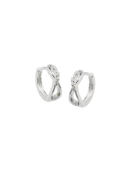 Hoop Örhänge With Zirconia Silver 925