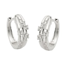 Hoop Örhänge With Zirconia Silver 925