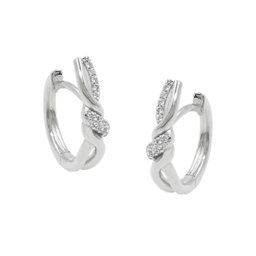 Hoop Örhänge With Zirconia Silver 925