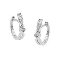 Hoop Örhänge With Zirconia Silver 925