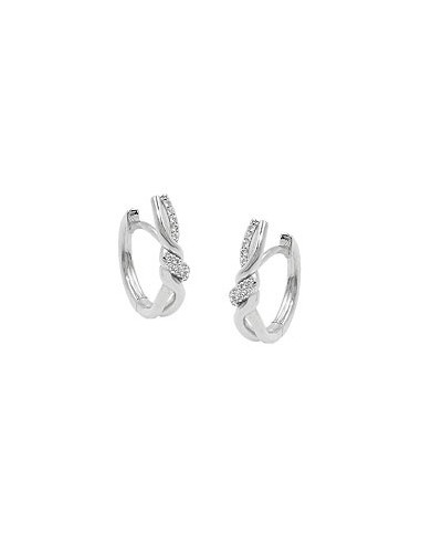 Hoop Örhänge With Zirconia Silver 925