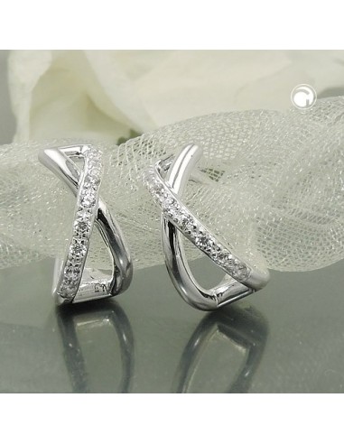 Hoop Örhänge Zirconia Silver 925