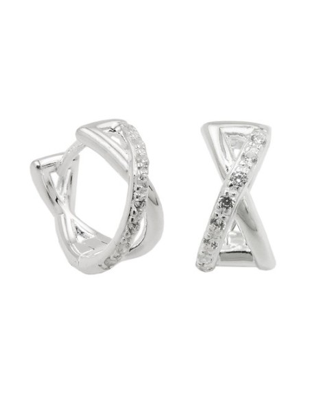 Hoop Örhänge Zirconia Silver 925