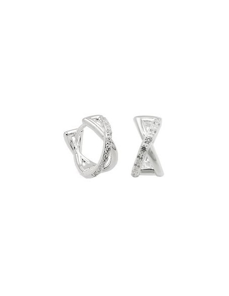 Hoop Örhänge Zirconia Silver 925