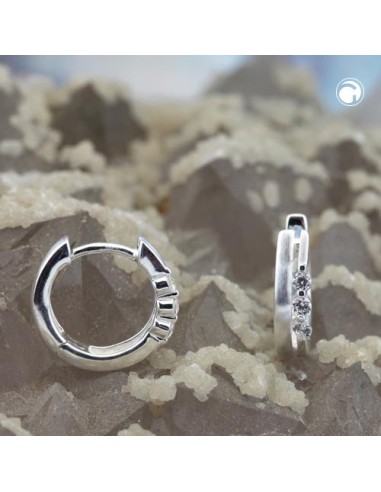 Hoop Örhänge Zirconias Silver 925