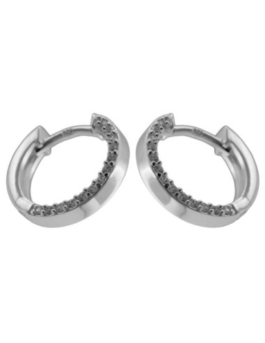 Hoop Örhänge Zirconias Silver 925