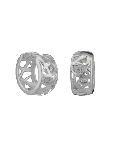 Hoop Örhänge Zirconias Silver 925