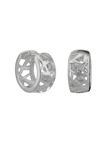 Hoop Örhänge Zirconias Silver 925