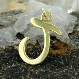 pendant letter t 8k gold