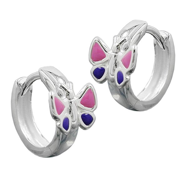 Hoop Örhängen Butterfly Silver 925
