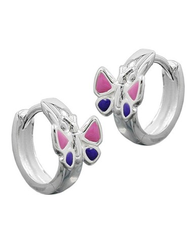 Hoop Örhängen Butterfly Silver 925