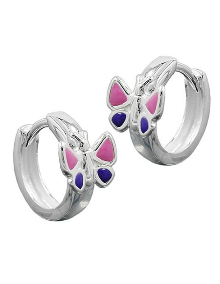 Hoop Örhängen Butterfly Silver 925
