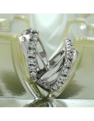 Hoop Örhängen Cubic Zirconia Silver 925