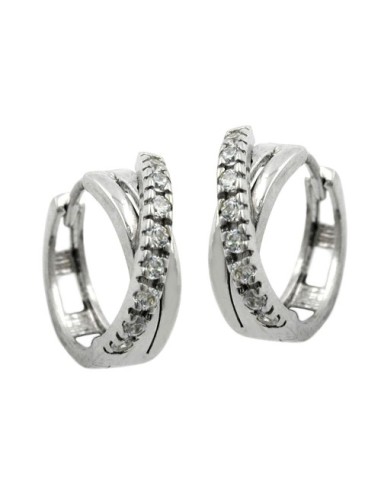 Hoop Örhängen Cubic Zirconia Silver 925