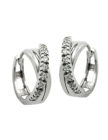 Hoop Örhängen Cubic Zirconia Silver 925