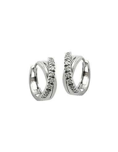 Hoop Örhängen Cubic Zirconia Silver 925