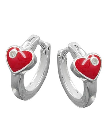 Hoop Örhängen Heart 6mm Silver 925