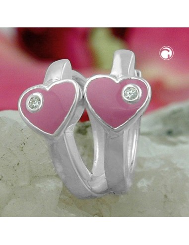Hoop Örhängen Heart 6mm Silver 925