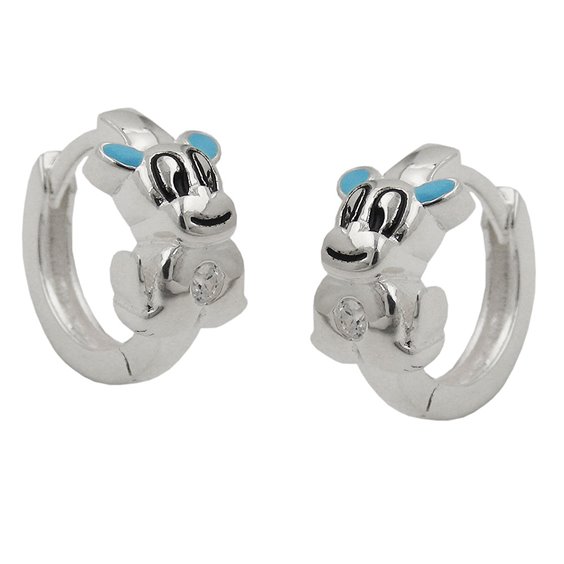 Hoop Örhängen Little Dog Silver 925
