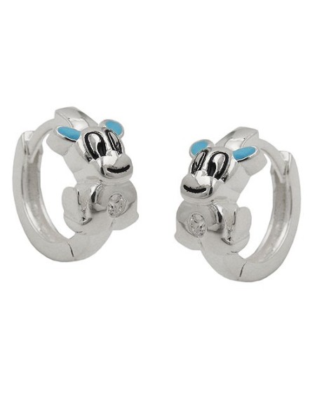 Hoop Örhängen Little Dog Silver 925