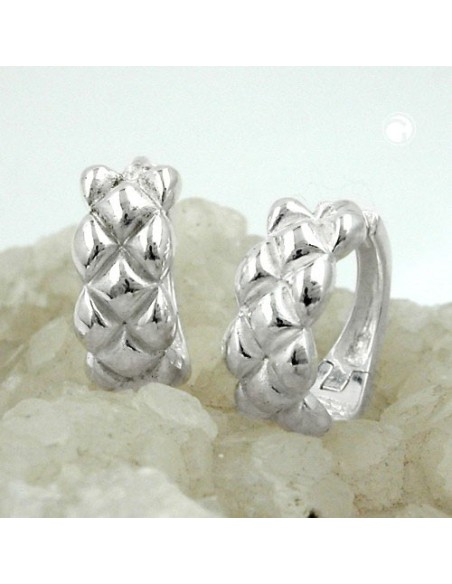 Hoop Örhängen Matt/Polished Silver 925