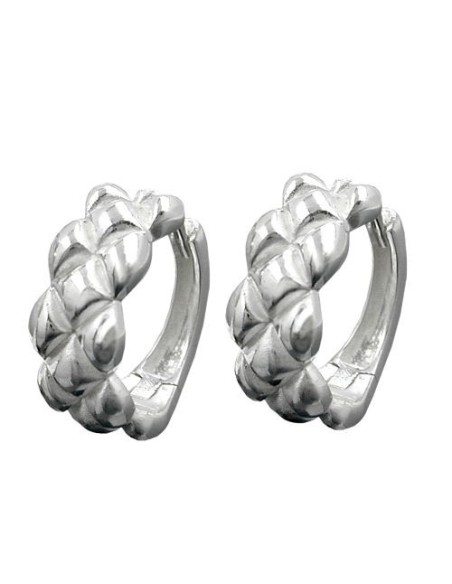 Hoop Örhängen Matt/Polished Silver 925