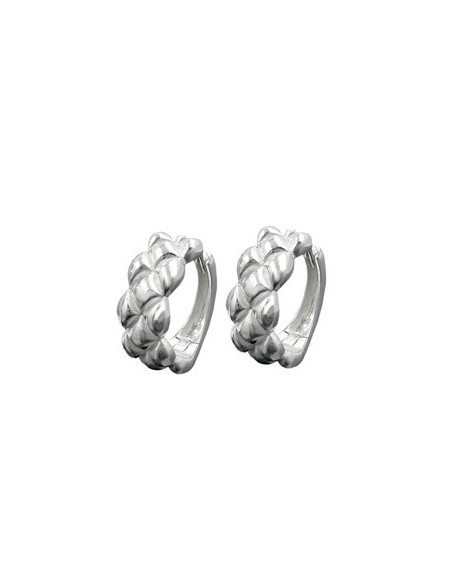 Hoop Örhängen Matt/Polished Silver 925