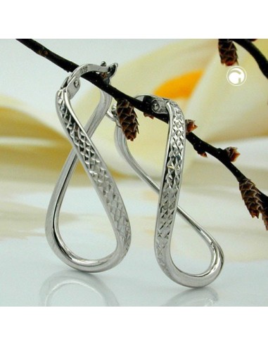 Hoop Örhängen Oval & Twisted Silver 925