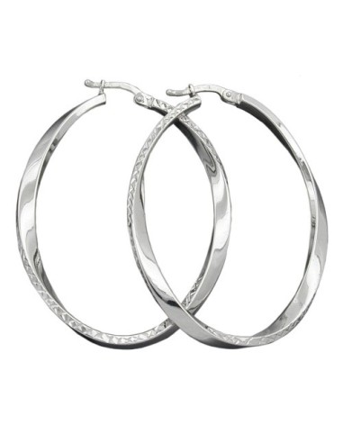 Hoop Örhängen Oval Shape Silver 925