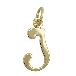 pendant letter i 8k gold