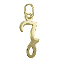 pendant letter j 8k gold