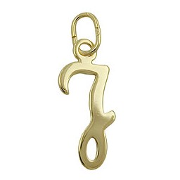 pendant letter j 8k gold