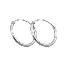 Hoop Örhängen Plain & Thin Silver 925