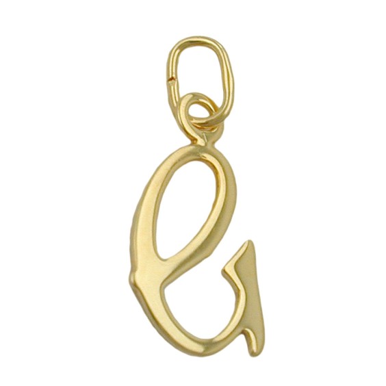 pendant letter g 8k gold