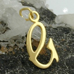 pendant letter g 8k gold