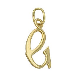 pendant letter g 8k gold