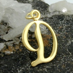 pendant letter d 8k gold