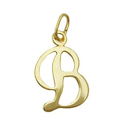 pendant letter b 8k gold