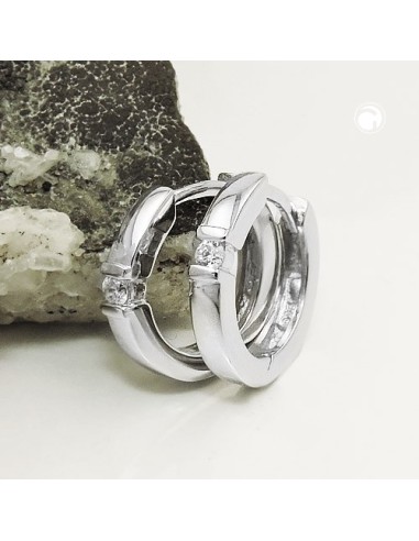 Hoop Örhängen With Zirconia Silver 925